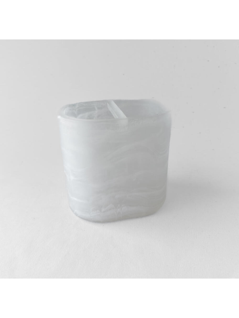 New Resin‎ White Translucent Marbled Effect Toothbrush Holder